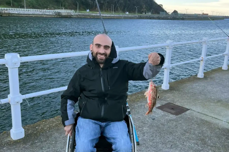 Pesca adaptada en costa para pmr