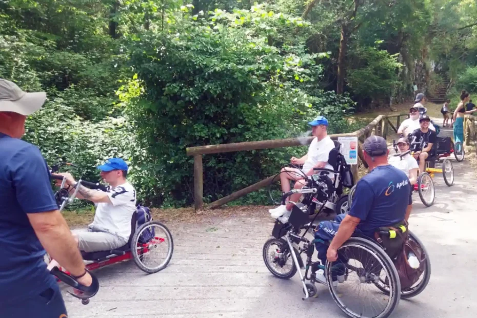 Senda del Oso en handbike Cocemfe Asturias