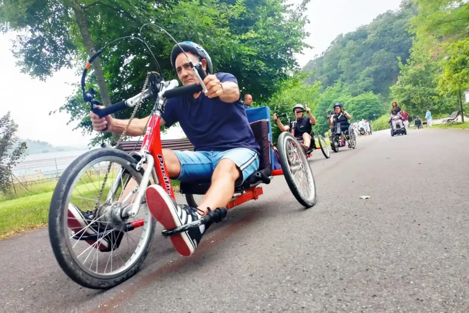 Handbike en el Credine de Langreo