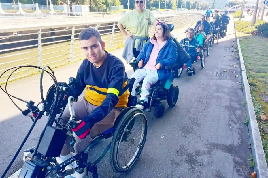 Handbike Senda Fluvial del Piles Gijón