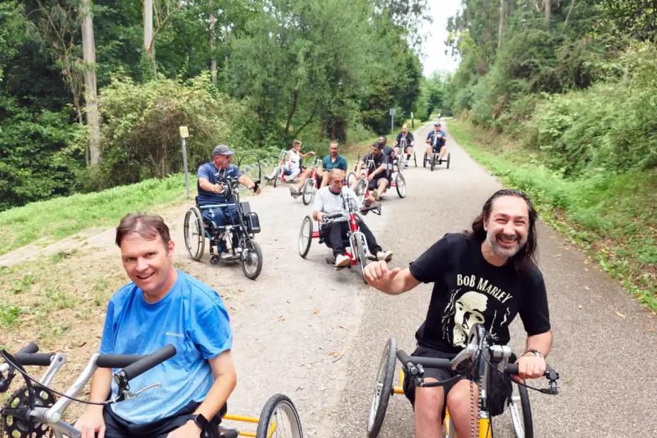 Handbike Fundación Siloé Asturias Senda de la Camocha Gijón Asturias