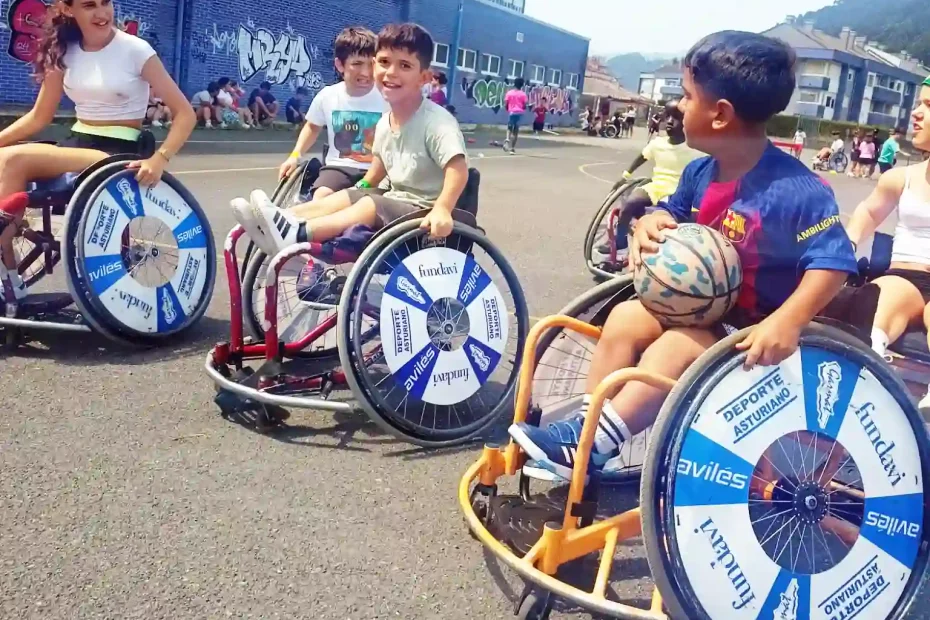 Deporte Adaptado campamento Fundación Alpe en Soto del Barco